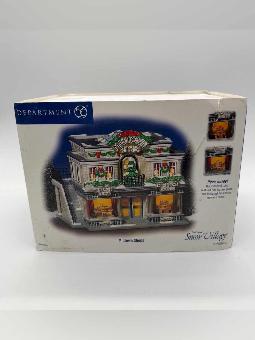 Dept. 56 Snow Village Midtown Shops #5655334 Lighted Building Retired Accessory